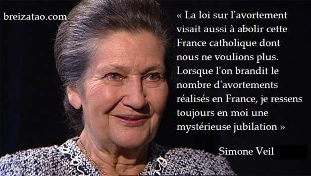 Simone Veil La Plus Grande Meurtriere De Tous Les Temps Par Le Biais De L Avortement Jesuismort Com